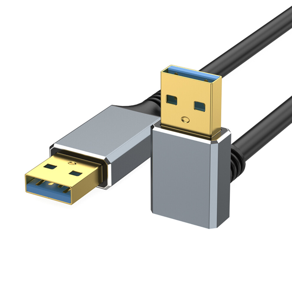 Usb 3.0 Type A Male To Male Adapter Cord Line For Computer Gaming Setups 2M Bend Down 7695001112963