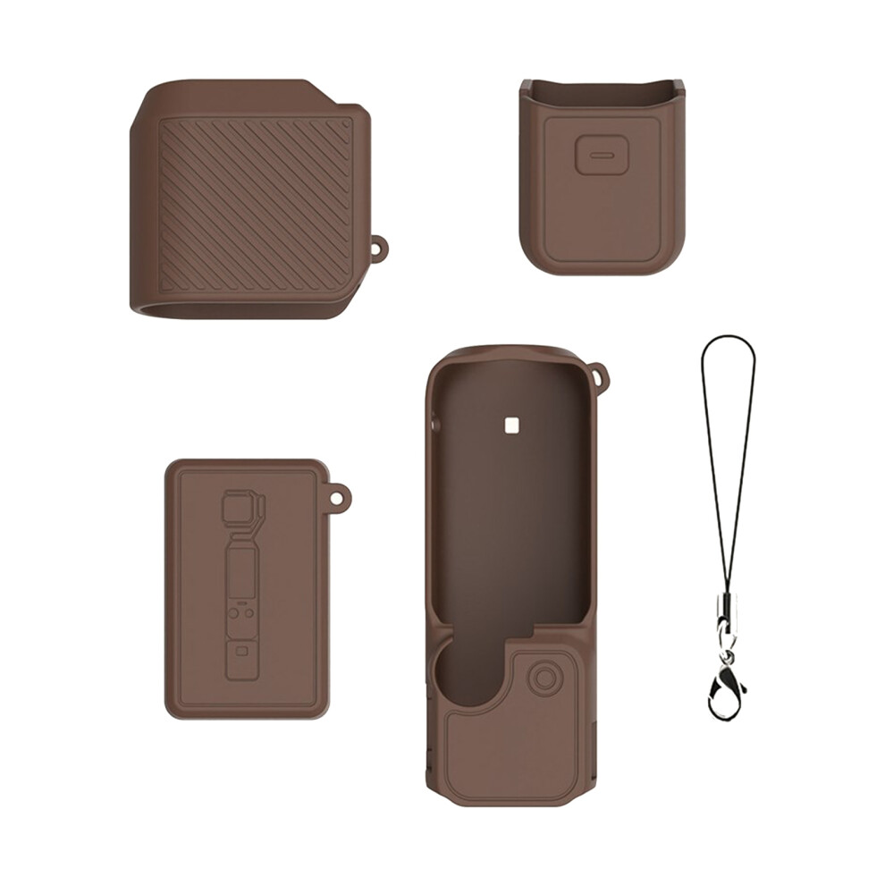 Durability Silicone Case Protectors For Pocket 4 Camera Guard Precise brown Standard-image-OPC-PVMVHQF-NEW