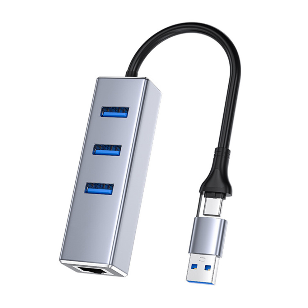 Universal Usb A Usb C Ethernet Adapter With 3 Usb Port For Smartphone Tablets Pc 7695001148108