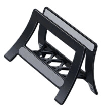 Space Saving Desktop Vertical Organizers Stand For Computers Tablets Books Black
