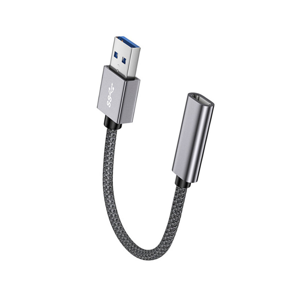 Aluminum Usb 3.1 To Usb C Converter Charging 10Gbps Fast Speed Transmission Grey 7695001053297