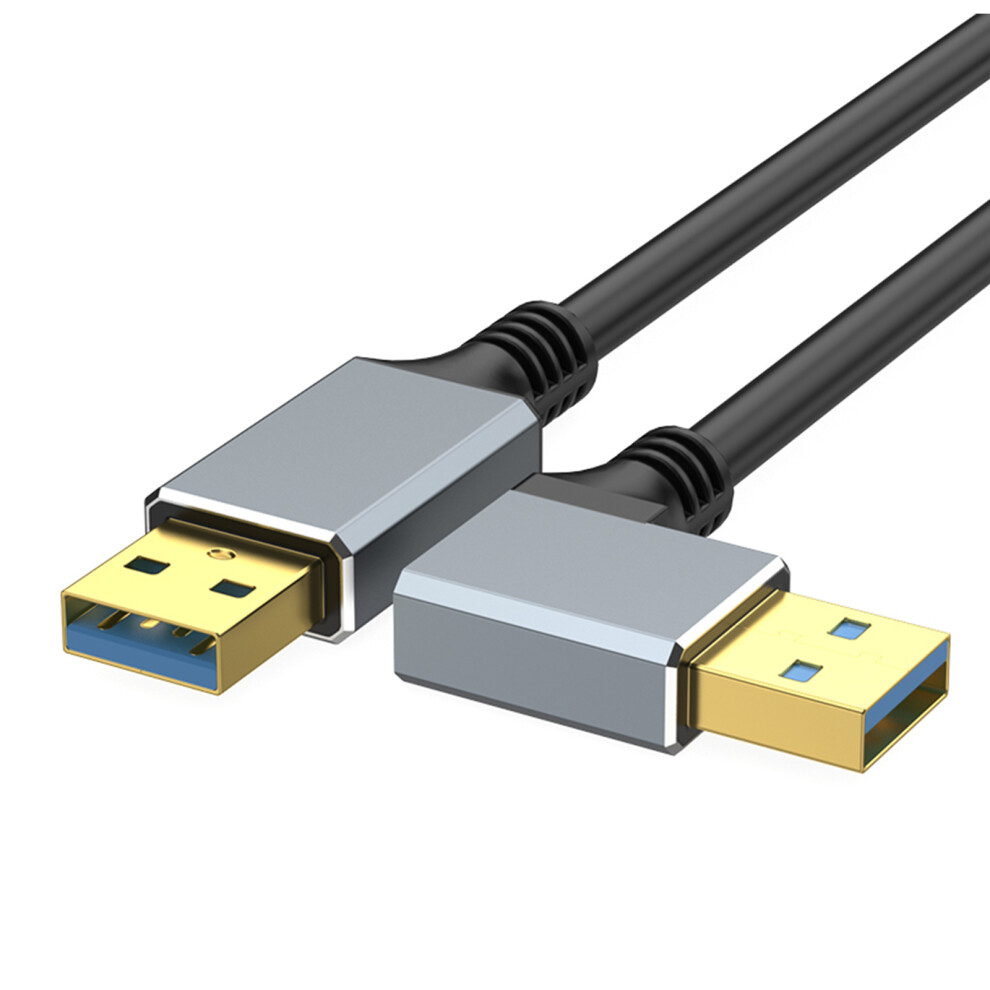 Usb 3.0 Type A Male To Male Adapter Cord Line For Computer Gaming Setups 2M Bend Right 7695001112871