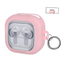 Security Transparents Sleeve Silicone Earbud Protective Cover For Buds 4/Buds4 Pink