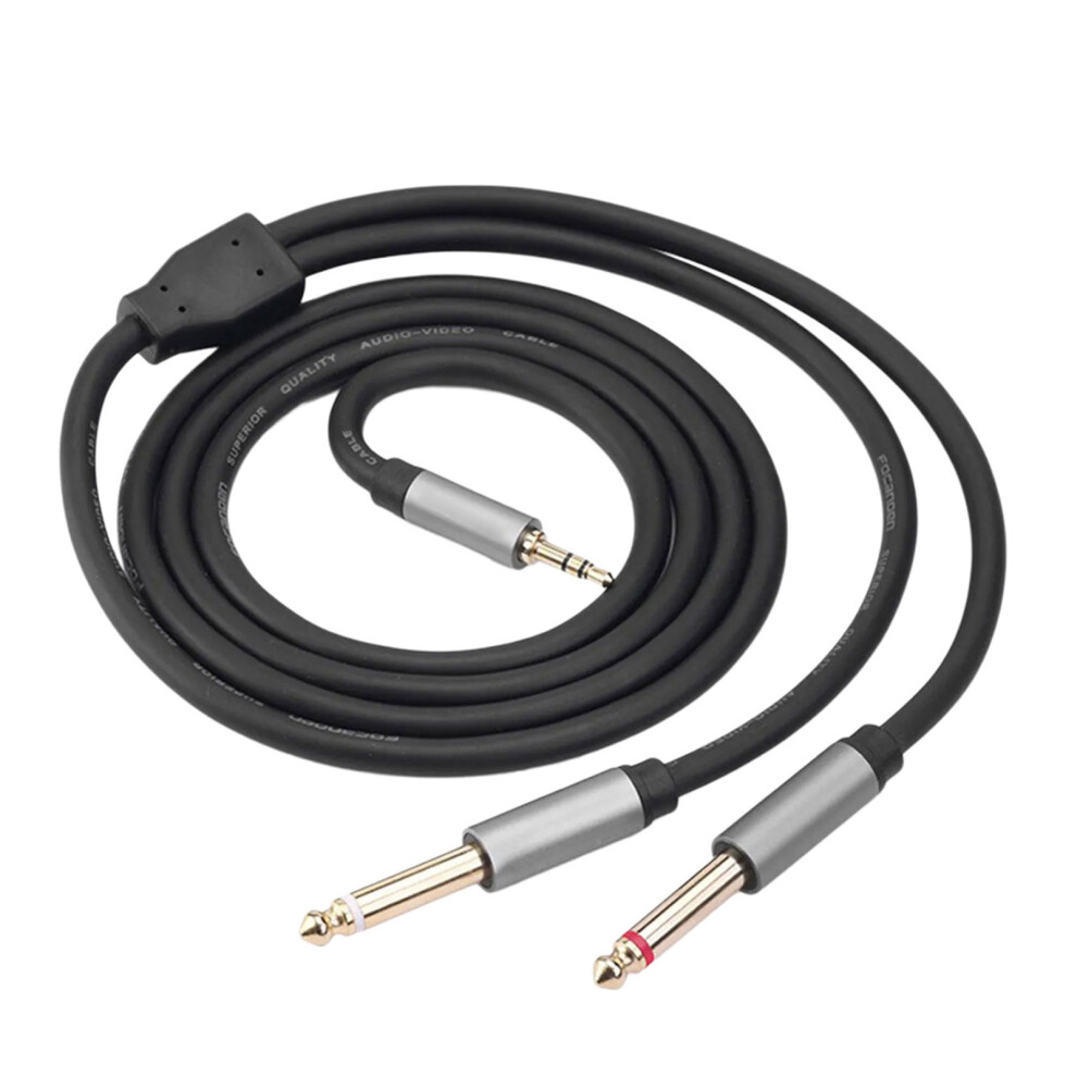 Universally 3.5Mm Male To 6.35Mm Male Stereo Cable Compatible For Speakers 1.5M Gold 7695001148634