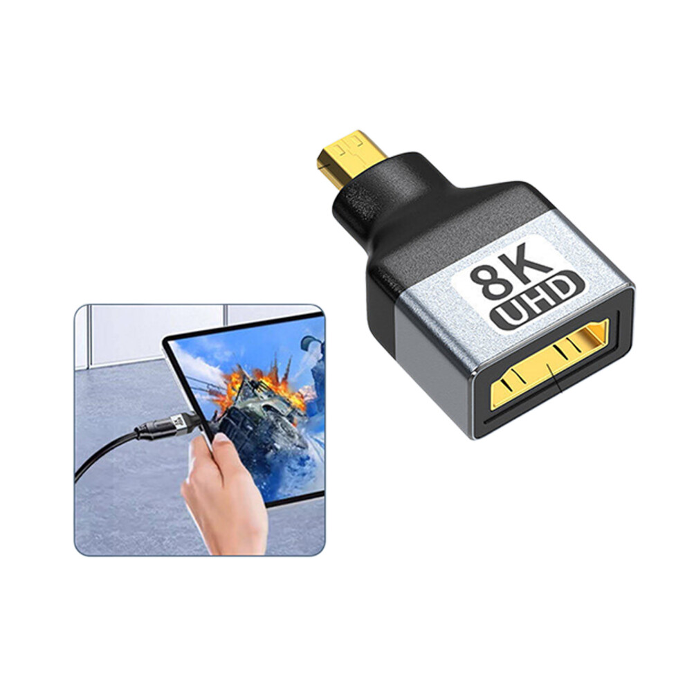 Fast Hdmi2.1 Converter 8K60hz Support Plated Interfaces For Clearly Video Microhdmi Gold 7695001104821
