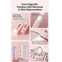 Personal Grooming Shaver Silents Operation For Body And Bikini Area Fast Charging Blue
