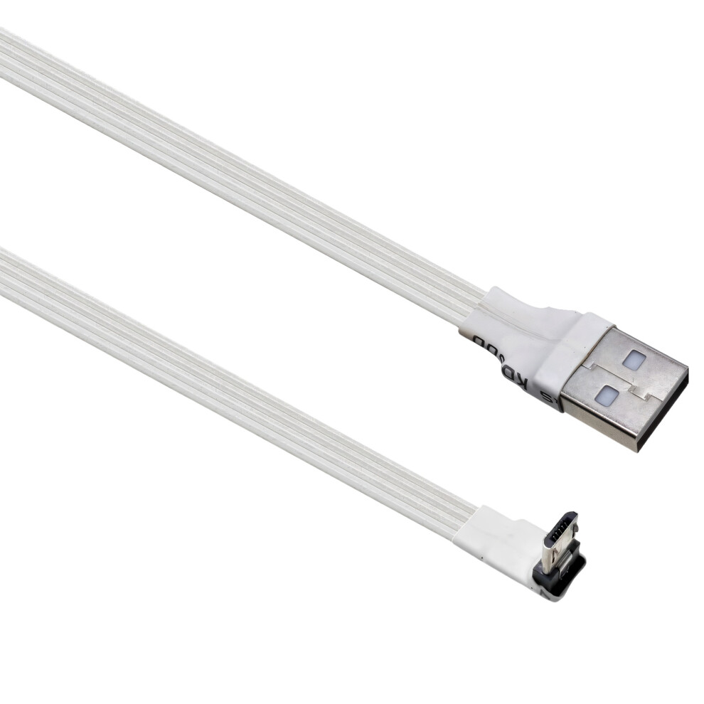 Usb To Usb 5Pin Male To Male Flat Rubber Charging Cable Data Sync Cable 0.5M Do 7695001142946