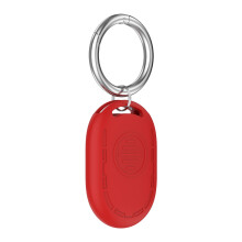 Silicone Case Keychain Holder For Locator Device Lightweight Easy To Carry Red