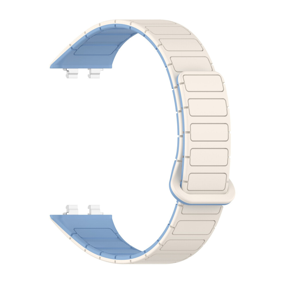 Replacement Band Belt Quick Release Silicone Wriststrap Breathable White Mist Blue Blue,White 7695001111294