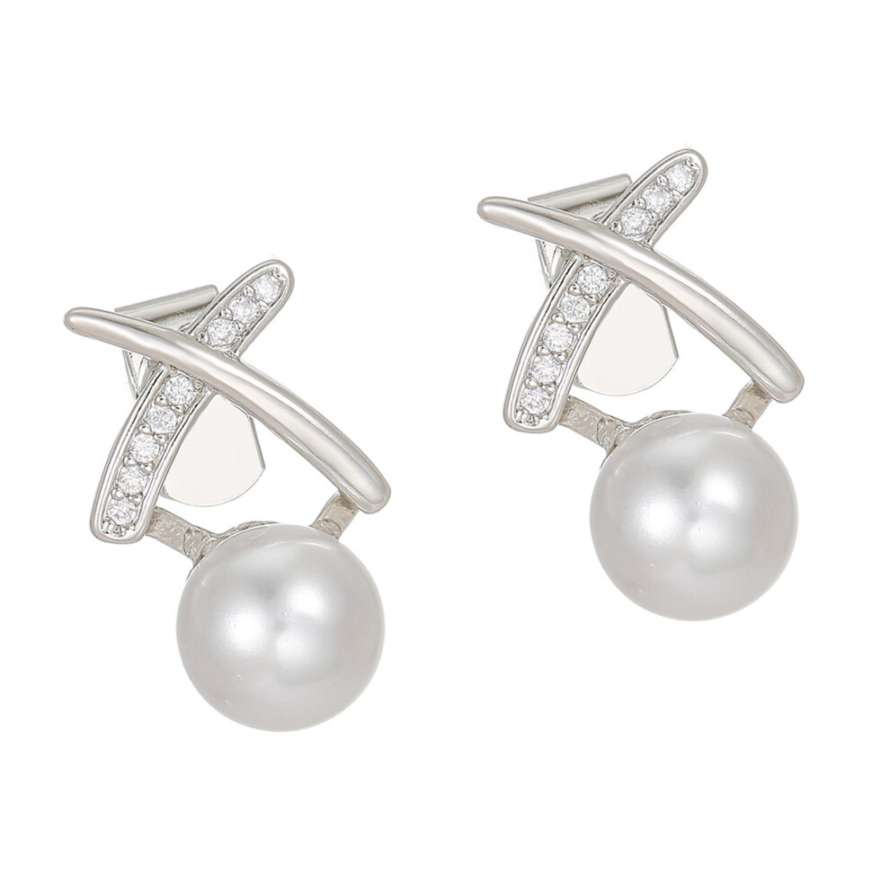 Stylish Metal Pearls Decorations Ear Clip For Freeclip 1 2 Headphones Charm 7695001131766