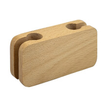 Multipurpose Wood Cable Clip Mounts On Any Texture To Arrange Adapter Beech color small