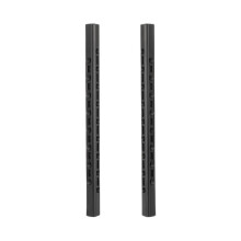2Pieces Aluminum Alloy 15MM Square Tube Rods 20CM For Studio Equipment Assembly