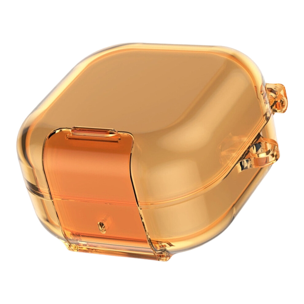 Clear Tpu Protective Case For Buds4/4Pro Earbud Shell With Phone Stand Feature Orange 7695001128537