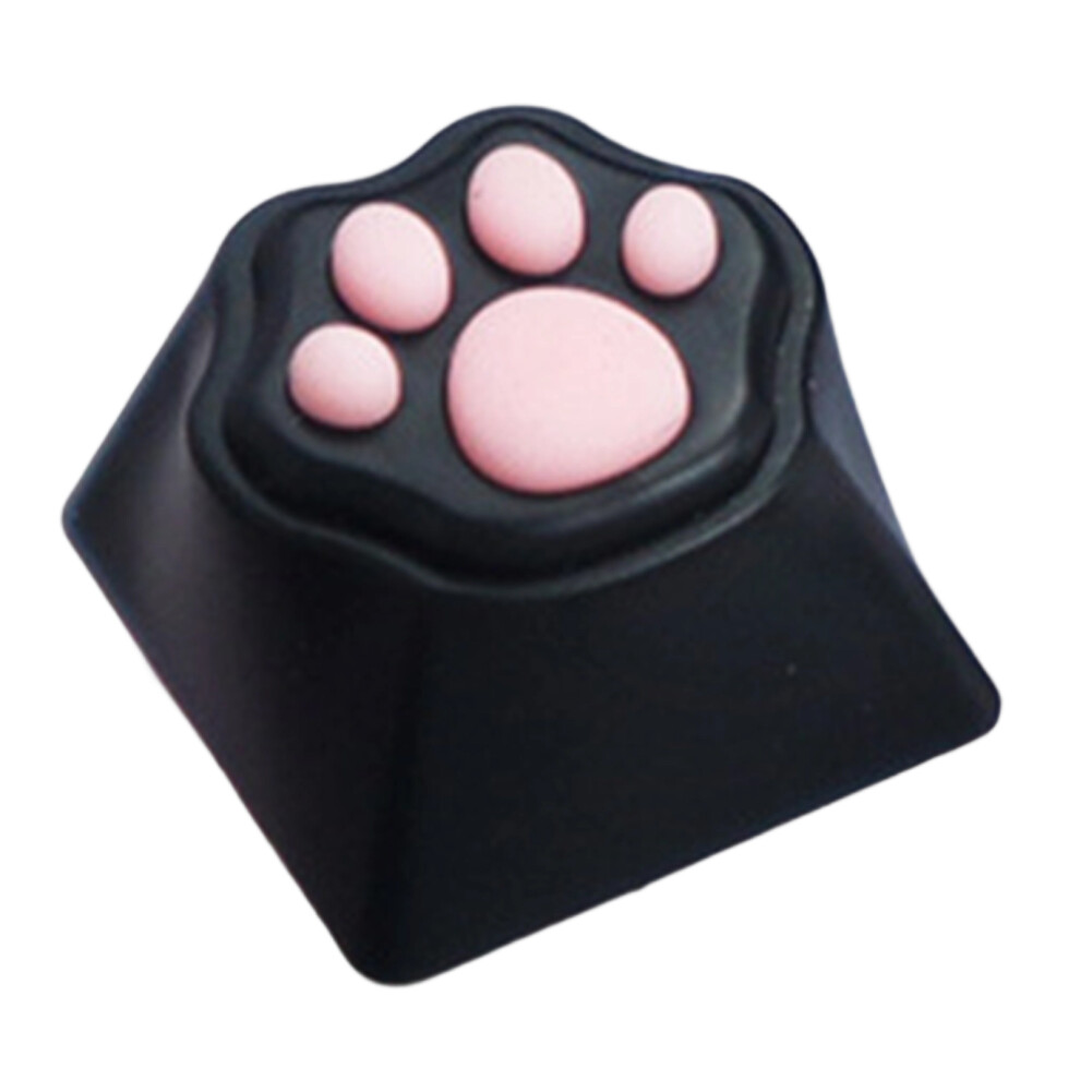 Catpaw Keycap Personality Abs Silicone Soft Simulation Keycaps For Keyboards Black 7695001143004