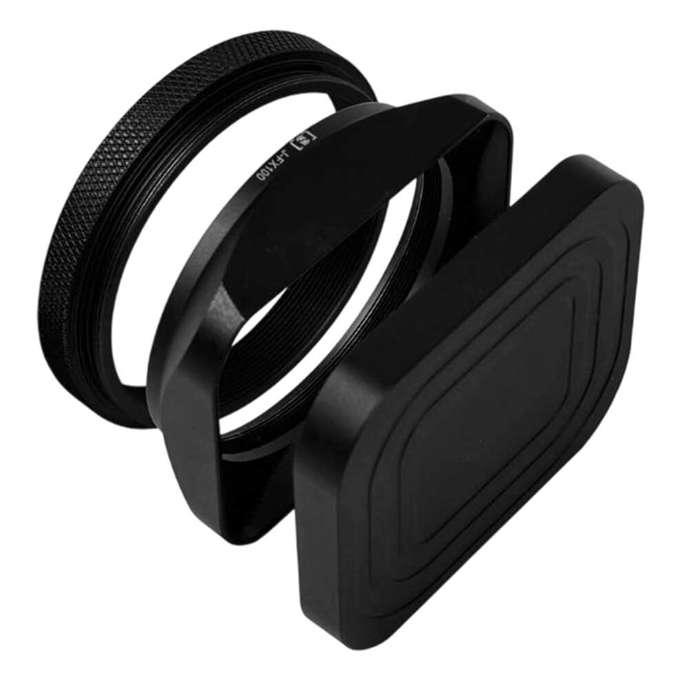 Square Shield Lens Hood Cover For X100v/X100vi/X100f Camera Accessories Light/Black 7695001128681