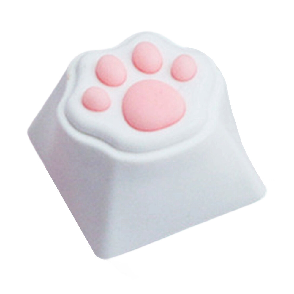 Catpaw Keycap Personality Abs Silicone Soft Simulation Keycaps For Keyboards White 7695001142601