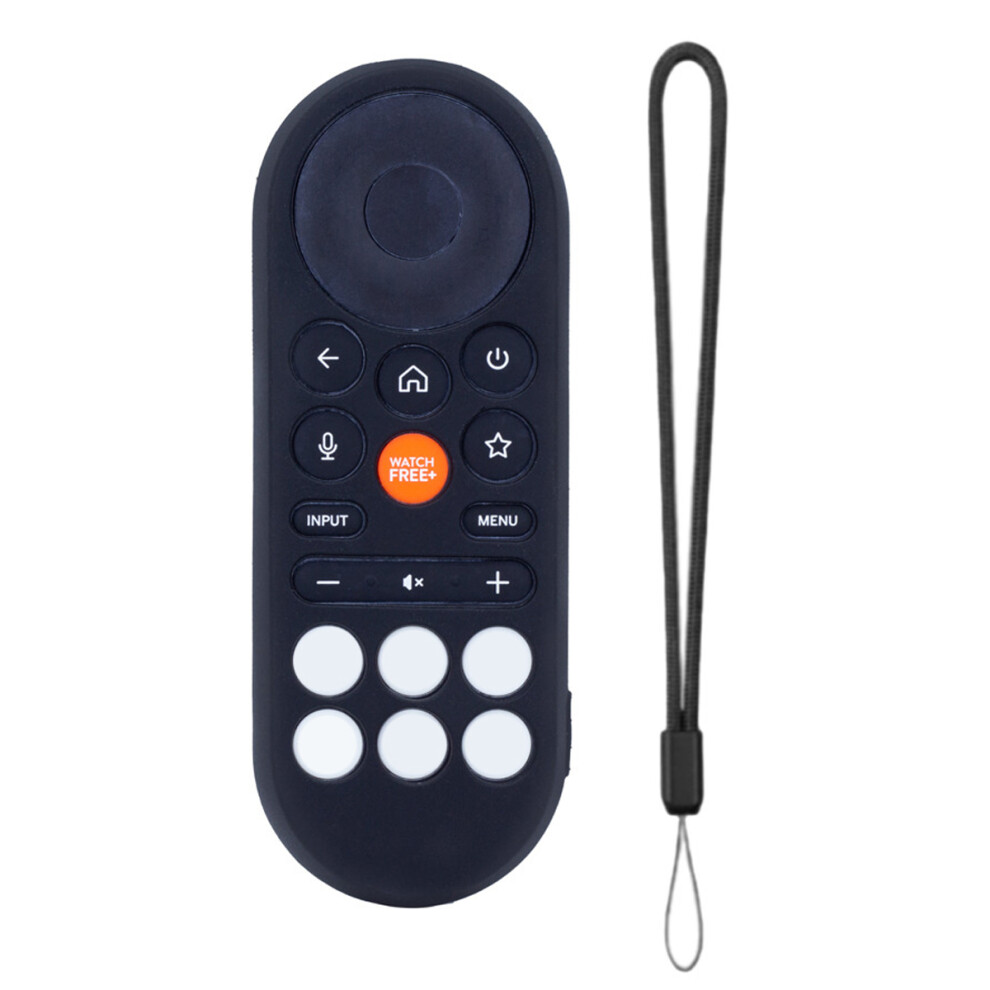 Soft Silicone Cover Case For Xrt281 Voice Remote Control With Antislip Design Black 7695001096416