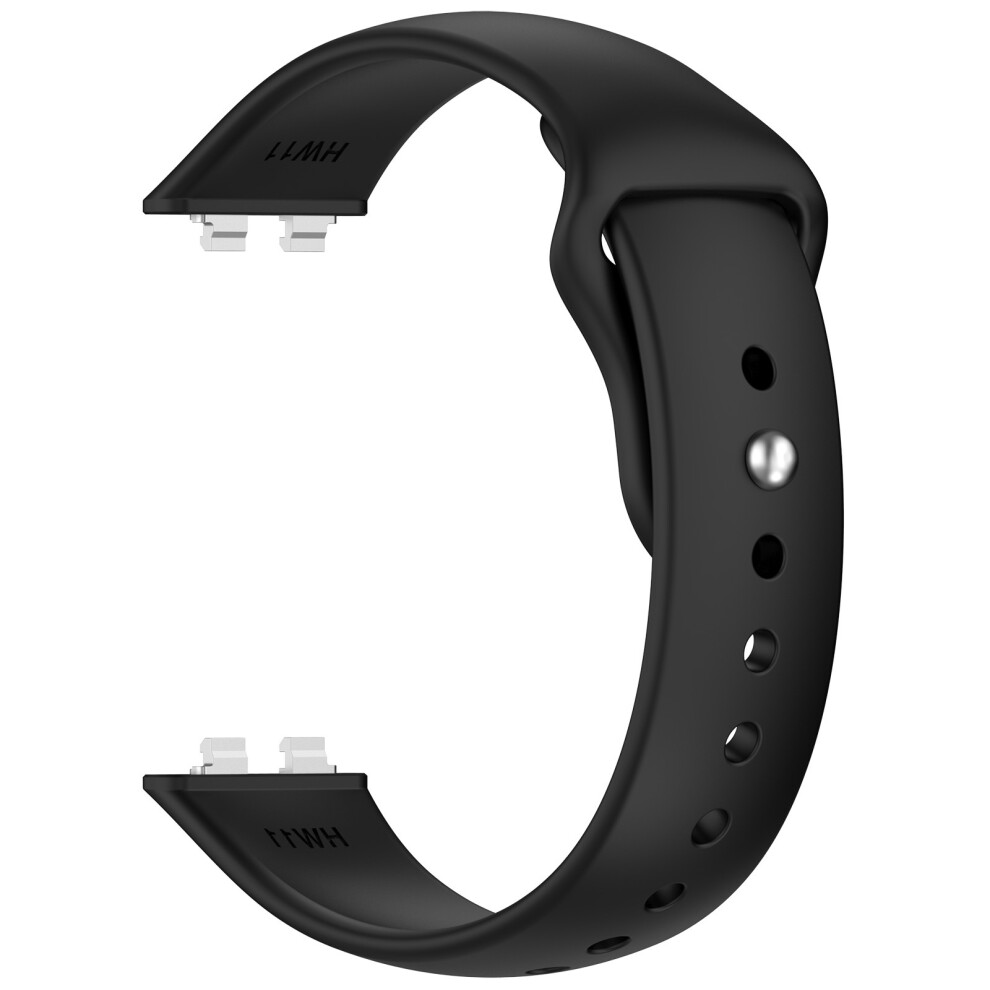 Flexible Snap On Replacement Band Sweat Resistant Material For Watch Band 11 Black 7695001109765