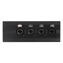 Reliable 4 Input 1 Output XLR And 1pc 6.35mm TRS Sound Signal Conversion Adapter