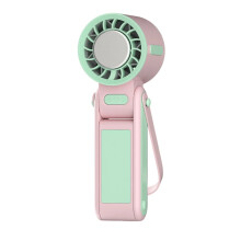 USB Cooling Fan With Phone Holder Low Noise Desk Fan For Students Gift Pink