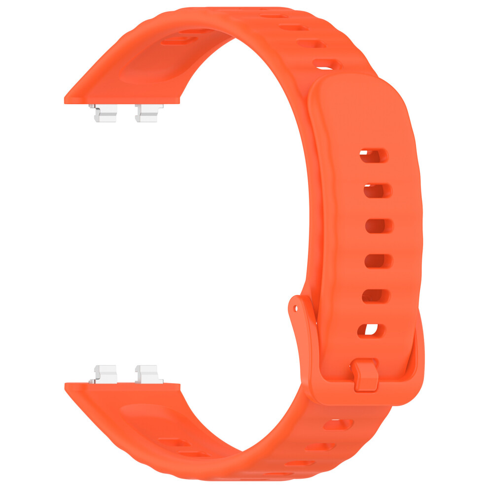 Waterproof Silicone Band Watch Straps For Activity Monitor Device Sports And Daily Orange 7695001109321
