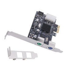 Professional PCIExpress To 2 PS2s Port Conversion Card For Workstations