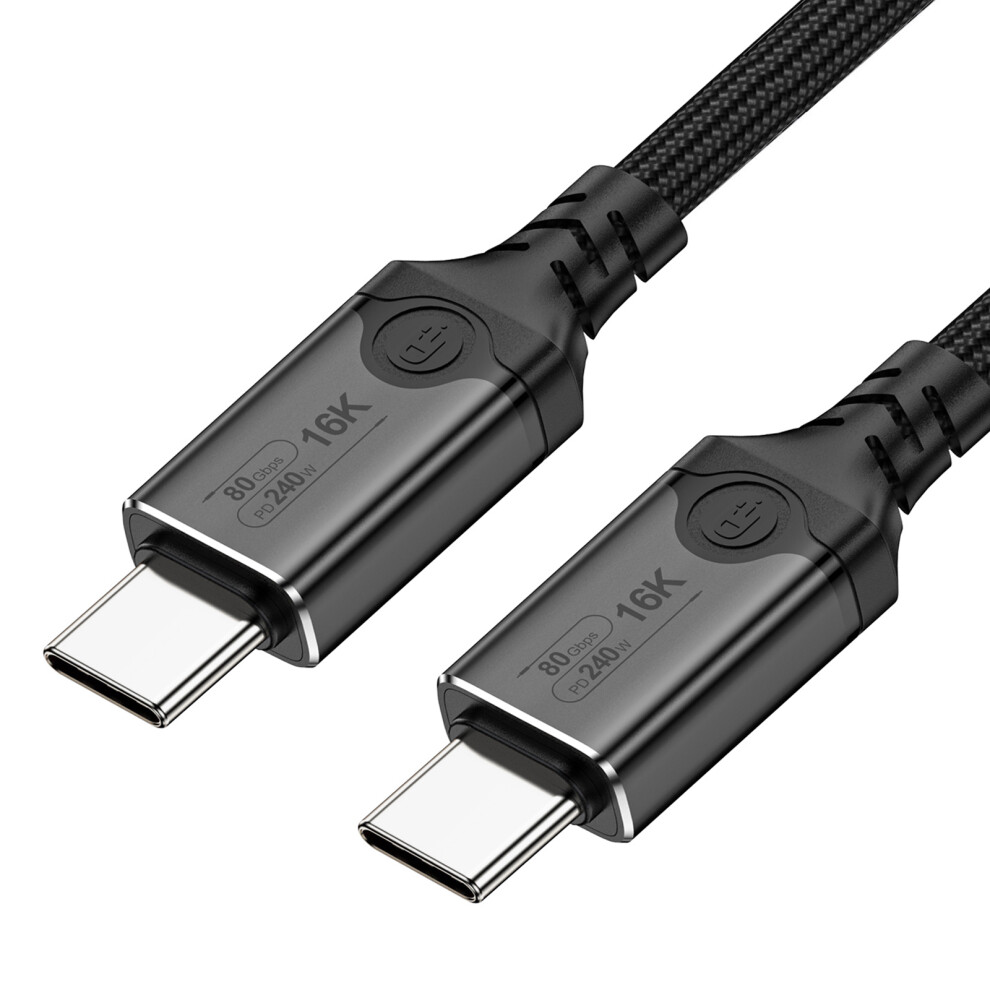 Usb5 Cable 80Gbps Usb C To Usb C 240W Fast Charging Display Cable Support 16K 1.5M 7695001086110