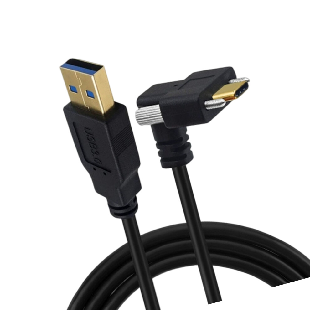 Industrial Grade Up Down Usb C Cable With Screw For Stable Connection 3M 7695001085922