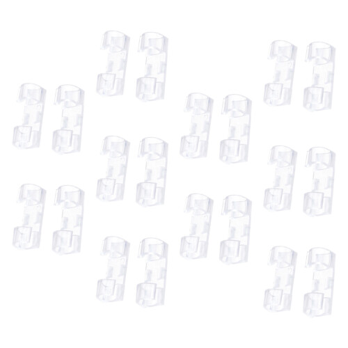 Pack Of 20Pcs Plastic Cable Clip For Organizing Data Wire And Charging Cords 3