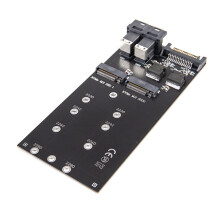 2 Port U.2 SFF-8643 To M.2 SSDs Converters Card For Content Creators And Gamers