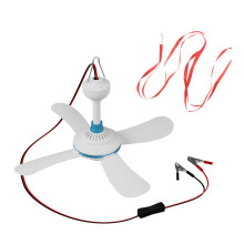 Energy Efficient 12V Hanging Fan Fly Repelling Noiseless For Outdoor Camping Fan 230cm