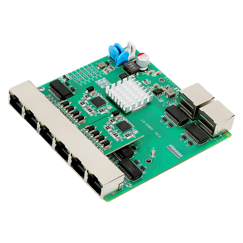 Fast Speed 8 Port Rj45 Gigabit Ethernet Networking Switches With 6 Poe Port And With Poe 7695001104050