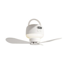 USB Ceiling Fan With Light Camping Portable Outdoor Hanging Gazebo Canopy Fan