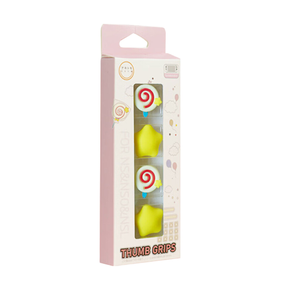 Cartoon Pattern Caps Thumbstick Caps Replacement Joystick Cap Game Accessory F 7695001090933