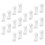 20 Units Plastic Wire Retainers Help Maintain Clean Work Place Arrangement 6 1