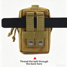 Adjustable Waist Pack For Enthusiasts Ergonomic Phone Bag Quick Release Buckles Black