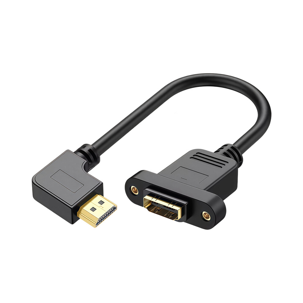 Hdtv Male To Female Right Angle Cable 0.5M For Space Saving Installations Bend Right 7695001067430
