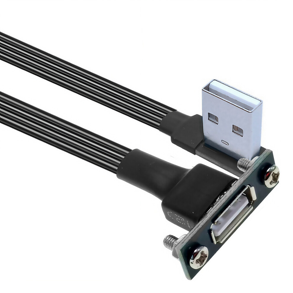 Short Long Usb 2.0 Extension Cable Screw Panel Mount For Printer Camera Modem 0.2M Le 7695001143639