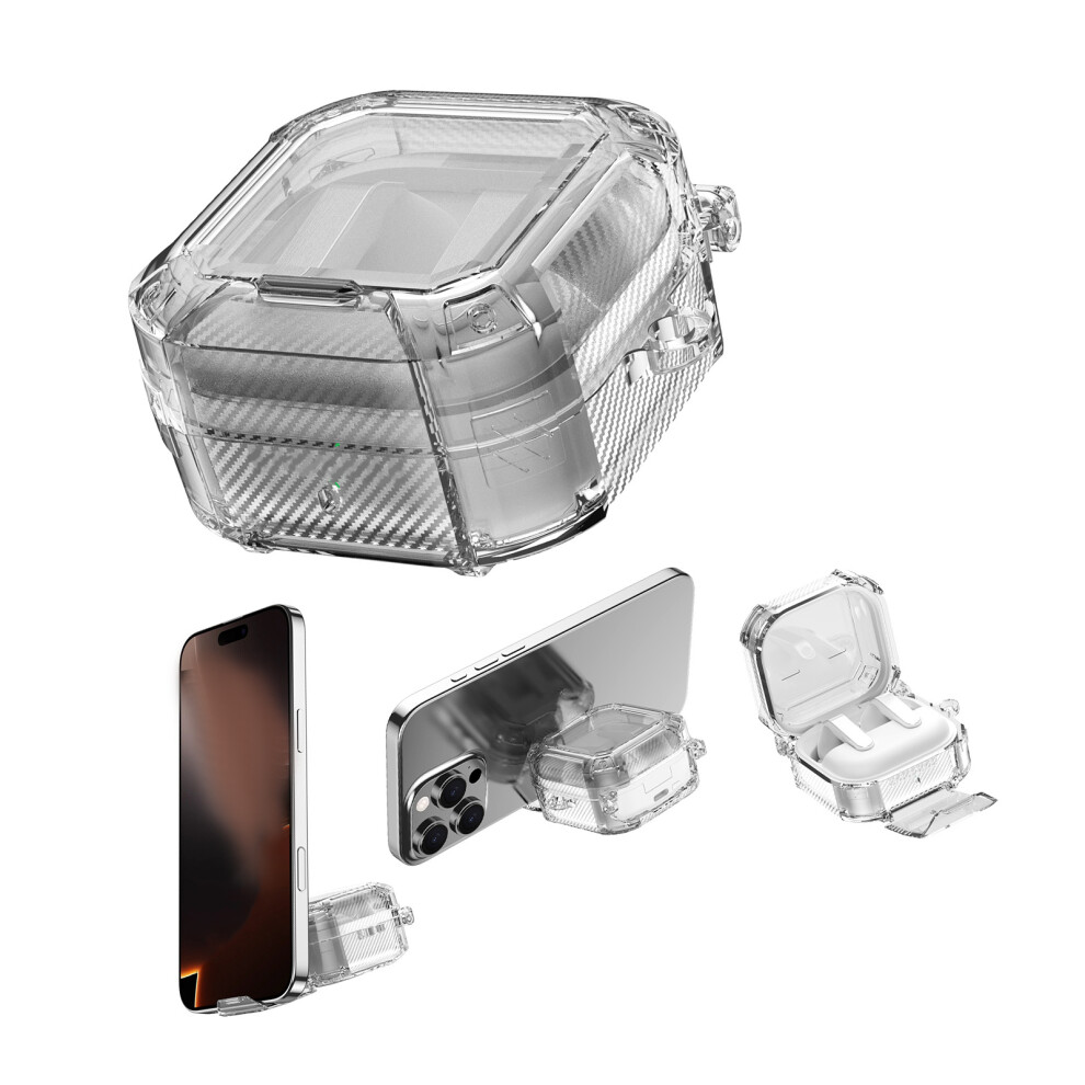 Durability Scratch Resistant Case For Buds4/4Pro Earphone Cover Mounting Clip Black 7695001095020