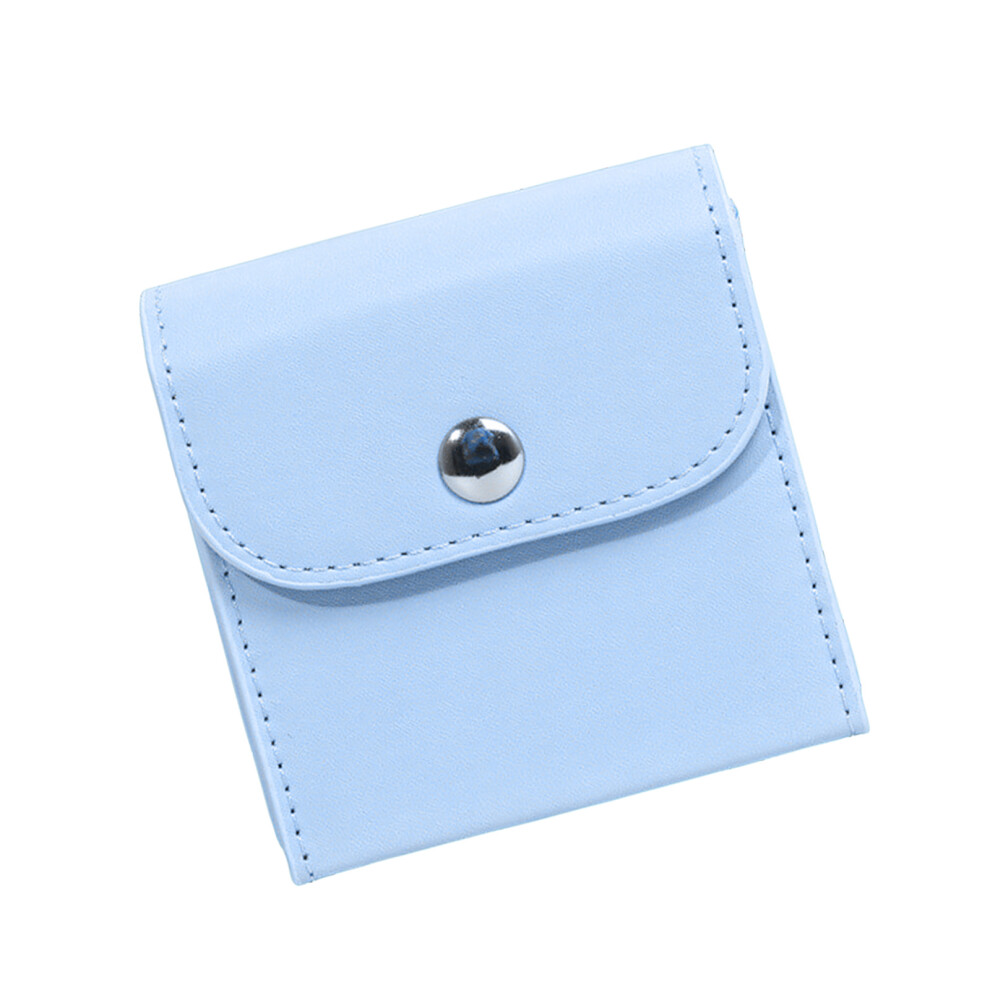Fashionable Photo Paper Box Pu Pouch For Mini/Sq 3Inch Instantly Film Case Blue 7695001060721