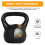 Panana Core Balance Kettlebell, HDPE Coated Kettle Bell Weights for 3