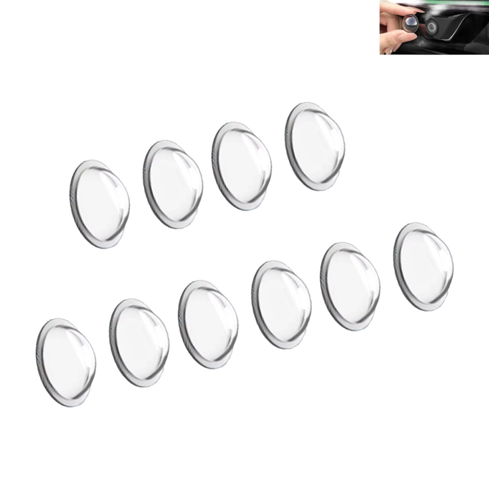10Pcs Transparents 360 Camera Lens Shielding For Car Dashcam Rear Views Mirror Bagged 7695001094665