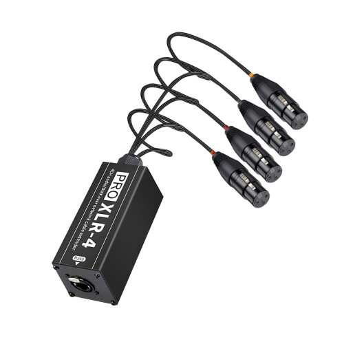 Multiple Purpose 4 XLR Input and Output Converter For Various Auditory Mother s mouth