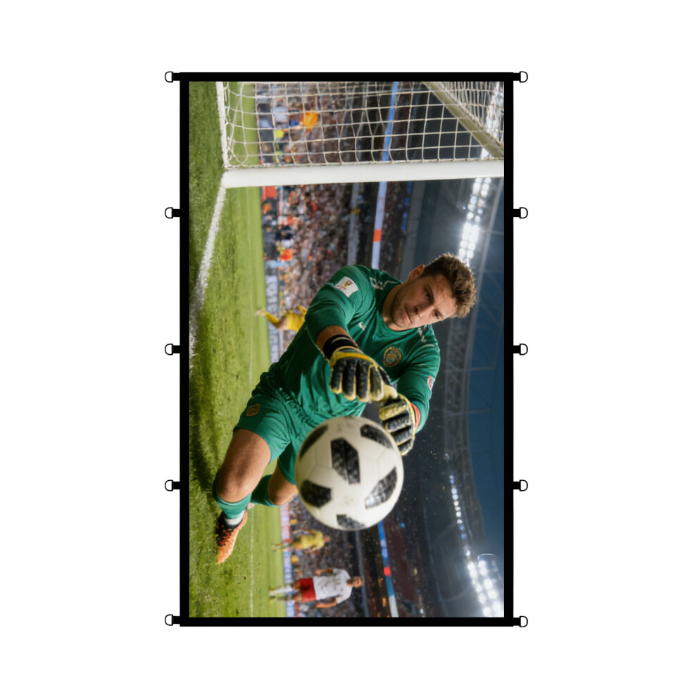 Easy Installs D Rings Movie Projectors Screen 16:9 Aspect Ratio Lightweight 120 Inch 7695001115834