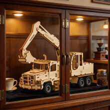 Wooden Excavator Assembly 3D Puzzle Toy Stimulating Creativity Problem Solving