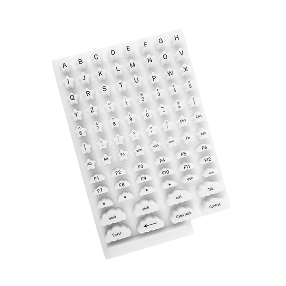 Keycap Height Extenders Silicone Keyboard Protectors Long Nail Keyboard Risers White 7695001144216
