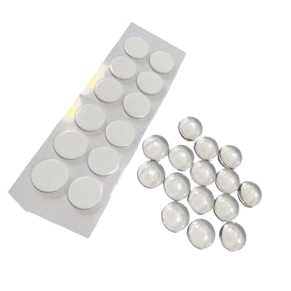 32Pcs Transparency Glass Keycap Covers Stickers For Comfortable Computer Use Diameter 16Mm 7695001144599