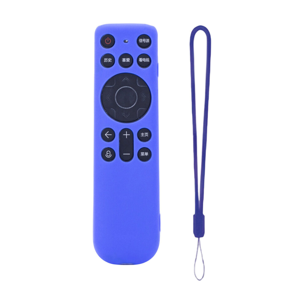 Remote Silicone Case Protective Skin Sleeve Antidop With Lanyard For Htr-U60g Blue 7695001051019
