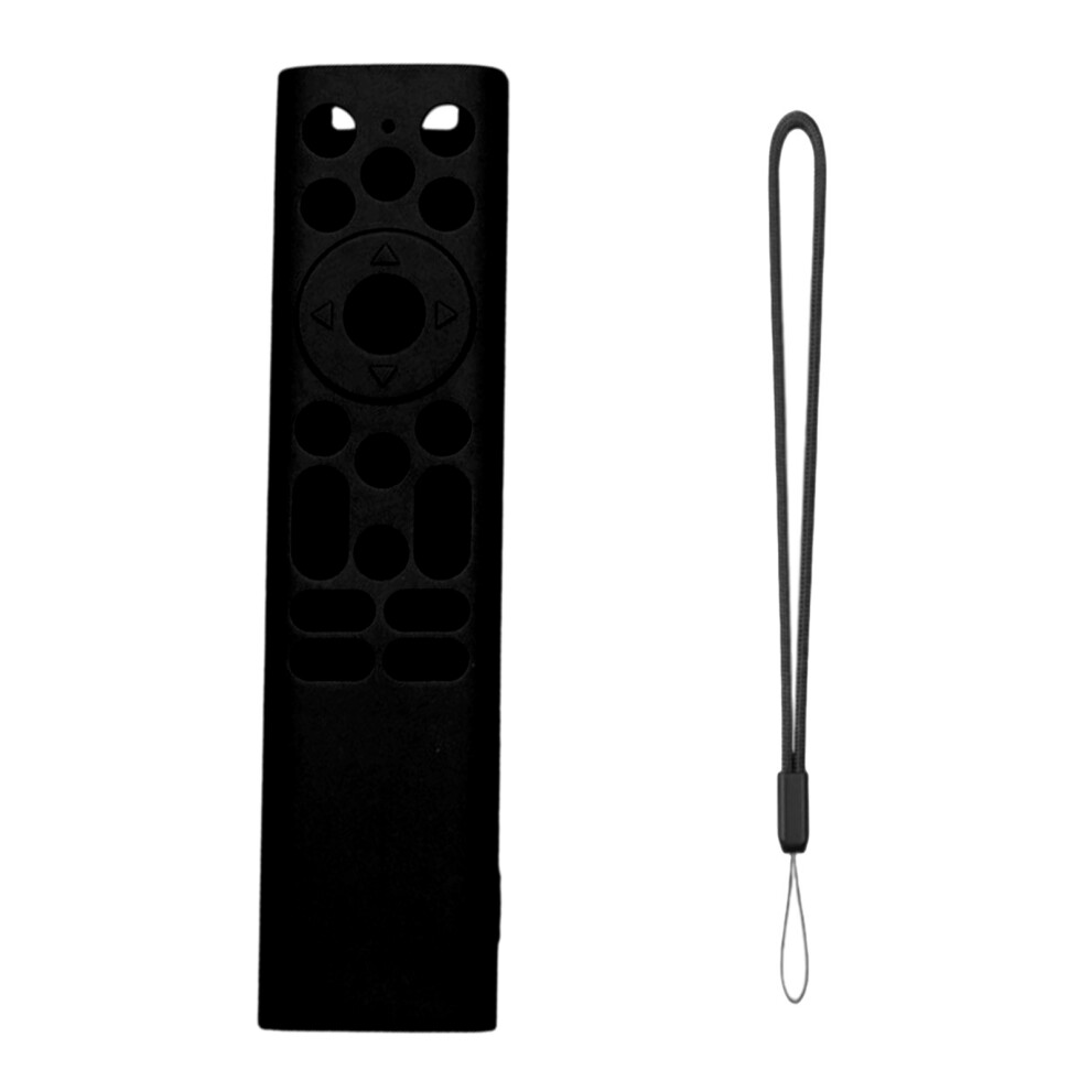 Premium Soft Silicone Case For Erf6a82 Television Remote Shockproof Shell Black 7695001113489