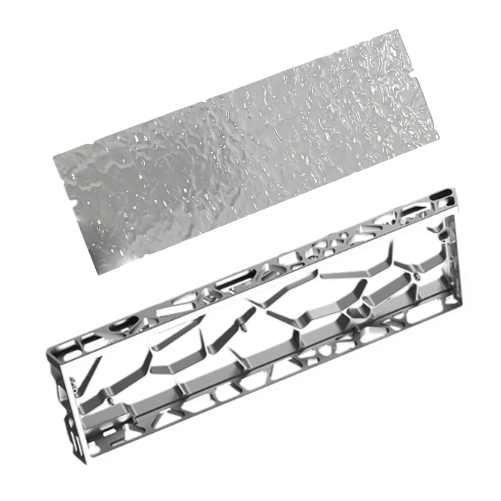 High Strength Aluminum Keyboard Heat Dissipation Replacement For K61 K64 Gh60 Silver 7695001049375